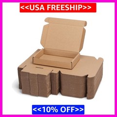 6X4X1 Inches Small Shipping Boxes Set of 50 – Brown Mailer Corrugated Cardboard