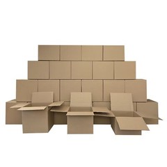 UOFFICE Multi-Depth Corrugated Boxes 8″ x 8″ x 8″ Bundle 25 Cube Boxes