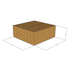 5 10x10x4 Kraft Brown Corrugated Shipping Boxes 32 ECT Single-Wall New