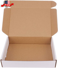 Premium 30-Pack Corrugated Box Mailers 11×8.75×2 Inch White Cardboard Shipping