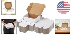 Durable 8x6x2 Inch Cardboard Mailer Boxes – 25 Pack for Gifts & Shipping Needs