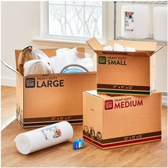 (10 pack) Pen+Gear Large Heavy Duty Kraft Moving Boxes, 27L x 15W x 17H