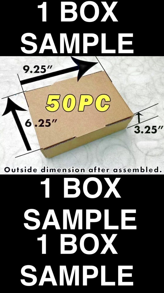 ONE SAMPLE BOX 9″ x 6″ x 3″ Corrugated Security Mailer Shipping Box