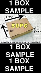 ONE SAMPLE BOX 9″ x 6″ x 3″ Corrugated Security Mailer Shipping Box