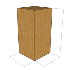 10 8x8x16 Kraft Brown Corrugated Shipping Boxes 32 ECT Single-Wall New