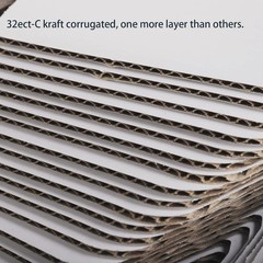 Corrugated Mailer Boxes 75 Pack 4x4x2 Inches Oyster White Shipping Box