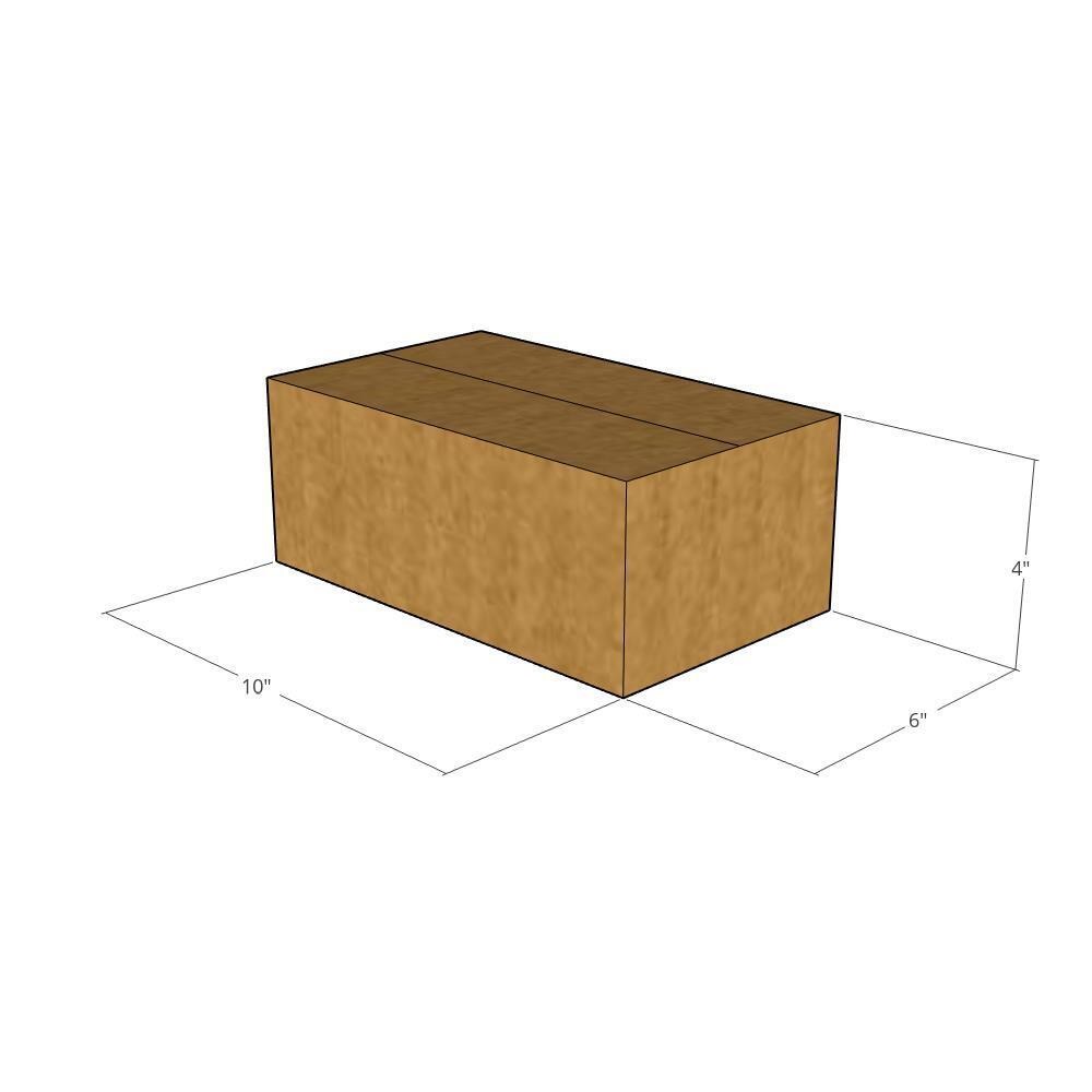 10x6x4 Corrugated Shipping Boxes 32 ECT Single-Wall, 15/Pack