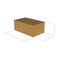 10x6x4 Corrugated Shipping Boxes 32 ECT Single-Wall, 15/Pack