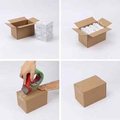 40 Packs 6x4x3 Shipping Boxes Corrugated Cardboard Mailing Shipping Boxes