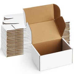 Boxes 6x4x3 inches Small Mailing Boxes 25 Pack White Cardboard Corrugated Mai…