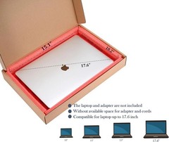 Quality Cardboard Laptop Shipping Box – No Space for Cords, Fits 17.6″ Laptops