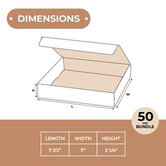 Compact Guardian: White Literature Mailers 7.5x7x3.25 ECT-32B 50/Case