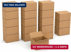 BOX USA Medium Moving Boxes 18L x 14W x 12H 20-Pack – Corrugated Cardboard Box f