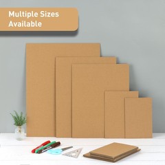 100 Pack 4×6 Inch Corrugated Cardboard Sheets Kraft Cardboard Backing Inserts