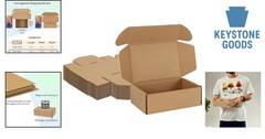 20 Pack Small Corrugated Cardboard Shipping Boxes, 6x4x2 Inches, Easy Assembl…