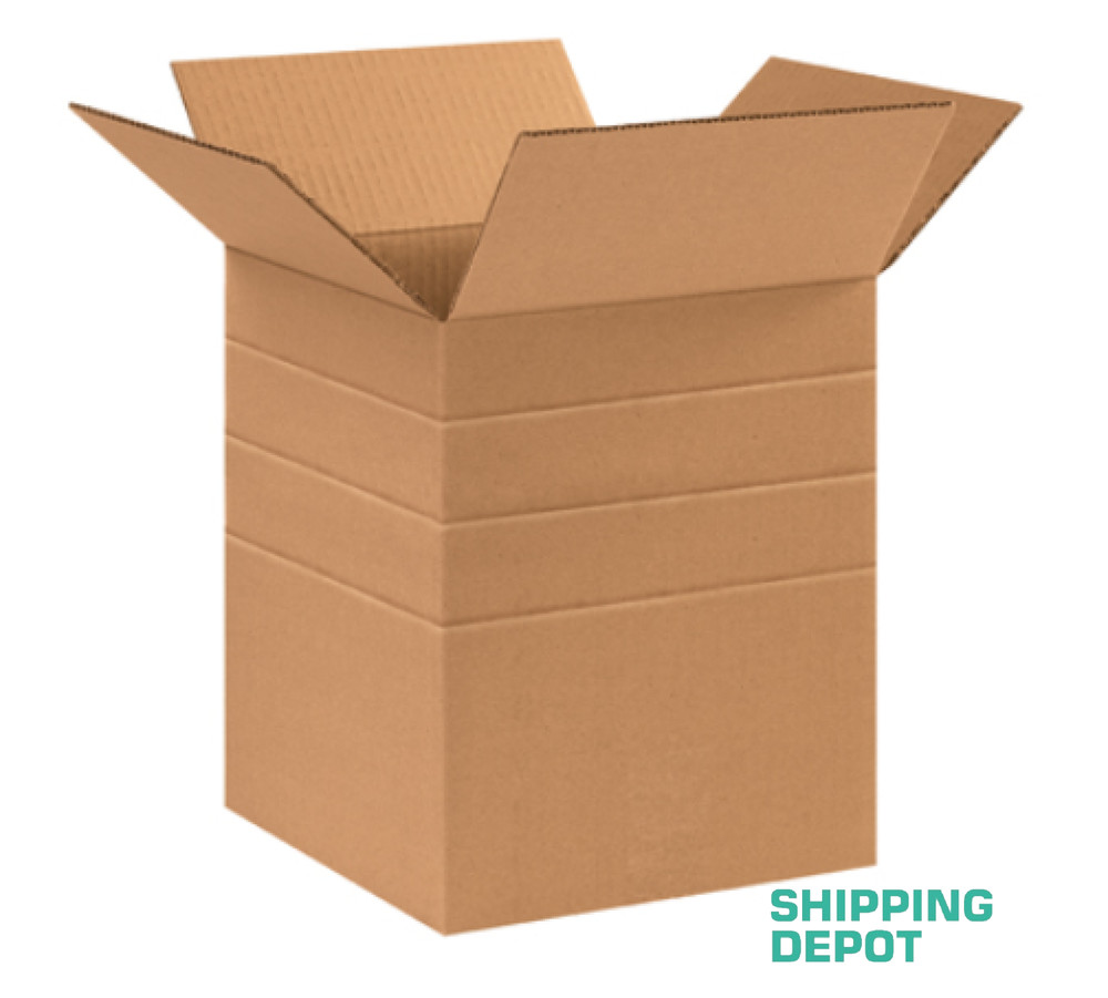 25 ~ 10x10x12 Multi-Depth 10,8,6 Corrugated Boxes Mailing Packing Shipping Boxes
