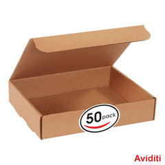 Brown Kraft Literature Mailing Boxes, 11 1/8 X 8 3/4 X 2 5/16 Inches, Pack of 50