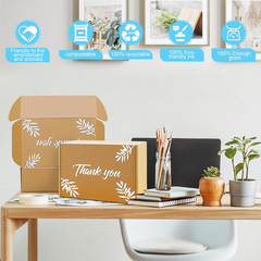 Inner Measurement 9X6X3 Inches 25 Pack Shipping Boxes Brown Small Business Maili