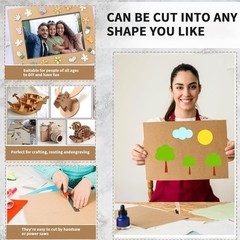 60 Pack 12×16 Inch Corrugated Cardboard Sheets 2mm Thick Flat Card Boards Ins…