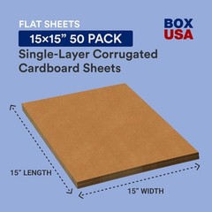 Corrugated Sheets 15″L x 15″W 50-Pack for Dust-Free Storage Solutions