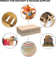 50 PCS White 6×9 Inch Corrugated Cardboard Sheets Divider Inserts Bulk Flat