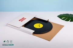 White Vinyl Record Mailers 12.8×12.8×1 in LP Cardboard Boxes