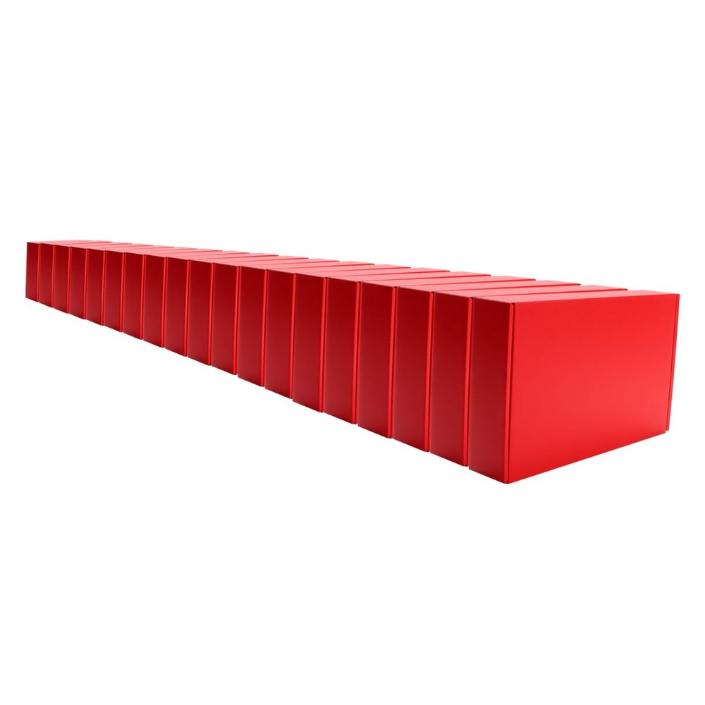 Red Hard Corrugated Cardboard Shipping Boxes Gift Wrap Box 10.5×6.3×2 Inch