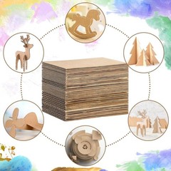 50 Pack Corrugated Cardboard Sheets Flat Hard Cardboard Inserts Back to Schoo…