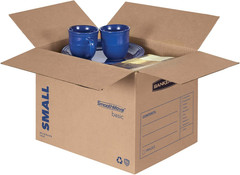 15-Pack Small Moving Boxes with Pre-Printed Labels – 16.5″x12.25″x12.67