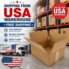 100 Pack 8x6x4 Corrugated Shipping Boxes Cardboard Mailer Packing Cartons