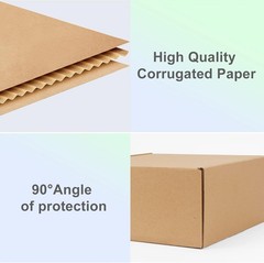 50 Pack Brown Corrugated Shipping Boxes 9x6x2 Inches