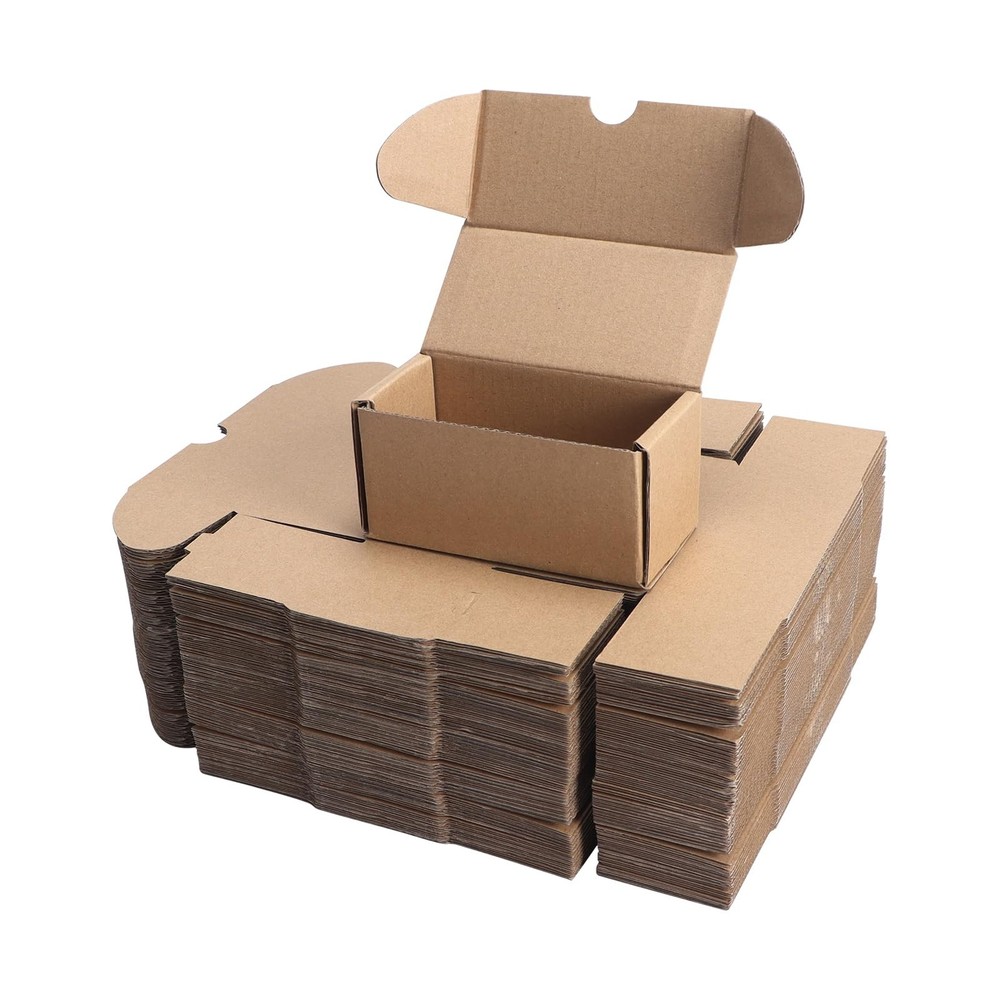 4.6×2.2×2.2 inch Shipping Boxes Bulk 50 Pack Brown, Tab Lock Tuck Top Mailer …