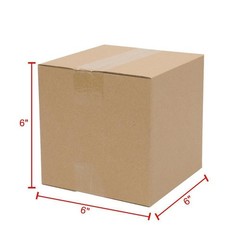100 6x6x6 Cardboard Boxes Mailing Moving Packing Shipping Box