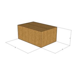25 9x6x4 Kraft Brown Corrugated Shipping Boxes 32 ECT Single-Wall New