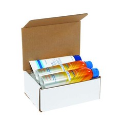 White Corrugated Cardboard Mailing Boxes, 6 1/2 x 4 7/8 x 3 3/4 Inches, Pack …