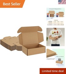 Versatile Pack of 20 6x4x2 Corrugated Shipping Boxes – Recyclable & Stylish