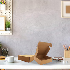 7X7X2 Inches Shipping Boxes Set of 25, Brown Corrugated Mailing Cardboard Box Li