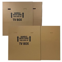 TV Moving Box 56 to 70 Inch Monitors Durable Corrugated Sleeves Packing Solution