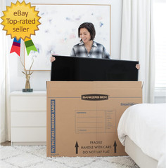 Medium up to 40 Tv/Picture Mirror Moving Box 4 Pack 37 X 4 X 27 in 7711