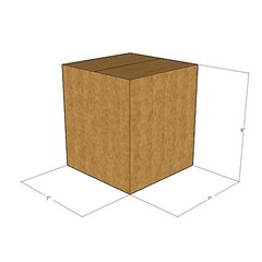 10 7x7x8 Kraft Brown Corrugated Shipping Boxes 32 ECT Single-Wall New