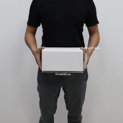 10x7x5 Inches White Shipping Boxes Set of 25