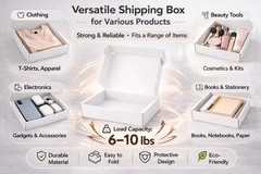 Corrugated Shipping Boxes 6x4x3Inches, 60Pack Kraft Cardboard Literature Mail…