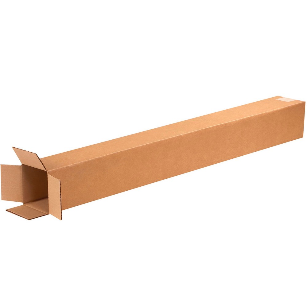 Global Industrial Tall Cardboard Corrugated Boxes 5″L x 5″W x 48″H Kraft Lot of