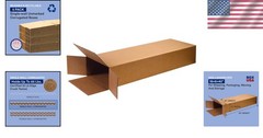 Brown Kraft Side Loading Boxes 18x6x45″ 5-Pack