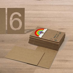 50 Pack Brown Corrugated Cardboard Sheets 4″L x 6″W, Flat 4 x 6 Inch,