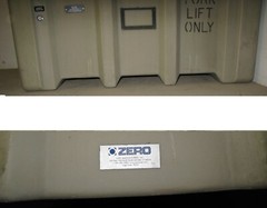 Zero Plastics ForkLift Hard Case 41X37X40 Shipping Crate Extreme Duty Expedition