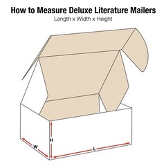 Mailer Boxes Medium 18″L x 12″W x 4″H Inches 25-Pack – Corrugated Cardboard B…