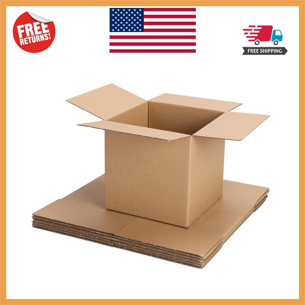Eco-Friendly Shipping Boxes 6x6x6 Inches – Pack of 6 Durable Cardboard Mailers