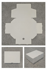 25pc White cardboard boxes-Big-9.5in x 8.25in x 2.75in-FREE SHIPPING!