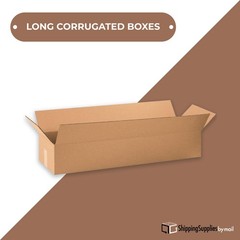 32 x 6 x 6″ Long Corrugated Boxes, ECT-32 Brown Shipping/Moving Boxes 25/Bundle